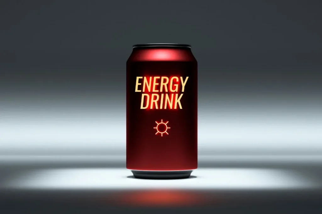 Energy drink has a bad effect on brain health.