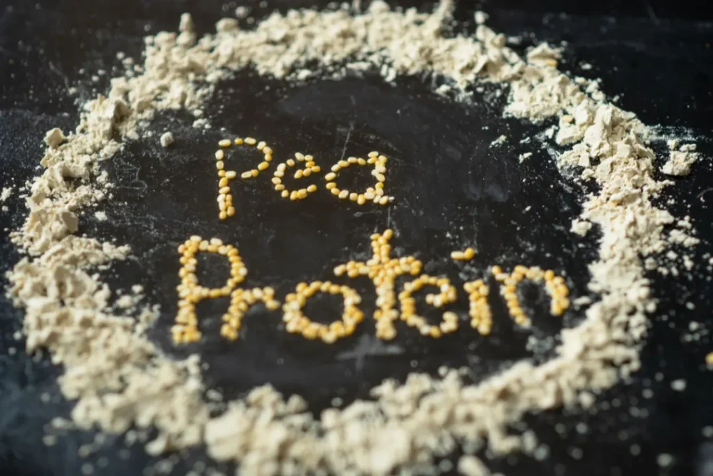 Pea protein powder. 