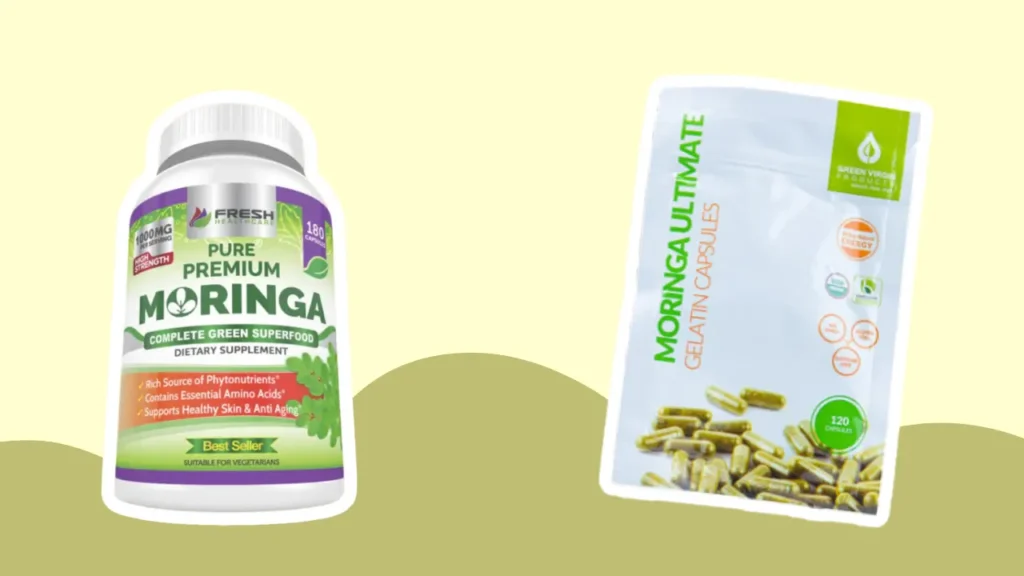 Fresh Healthcare Moringa Oleifera Capsules vs. Green Virgin Products Moringa Capsules potency