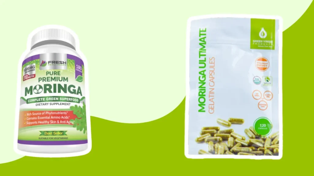 Fresh Healthcare Moringa Oleifera Capsules vs. Green Virgin Products Moringa Capsules reviews