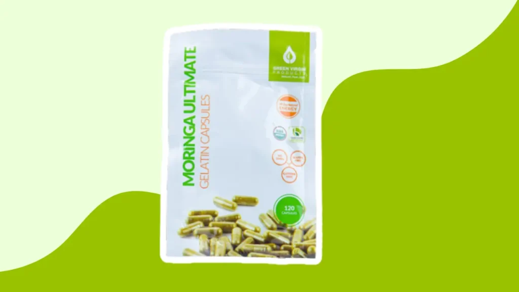 Organic Green Virigin moringa capsules
